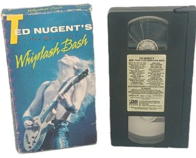 VTG VHS TED NUGENT New Year's Eve Whiplash Bash rock Concert Detroit Cobo Hall