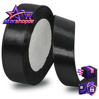 Satinband Schwarz 25Mm 23M Geschenkband FüR Hochzeit Dekoration