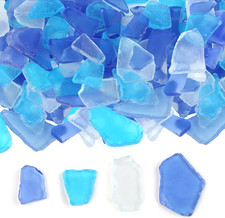 13Oz Sea Glass for Crafts Frosted Seaglass Pieces Vase Filler and Aquarium Ornam