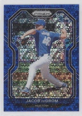 2021 Panini Prizm Tier II Blue Donut Circle Prizm 16/199 Jacob deGrom #111 0q1p