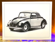 1949 Vw Volkswagen Hebmuller German Car Vintage Postcard Beetle Bug Bus Mint