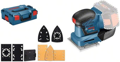 Bosch Akku-Schwingschleifer GSS 18V-10 Professional Solo / L-Boxx