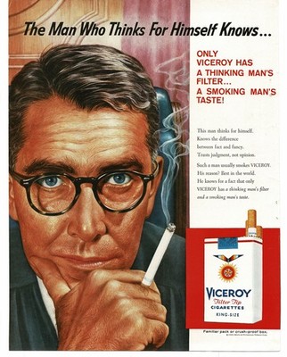 1959 Viceroy Cigarettes judge portrait art Slayton Underhill Vintage Print Ad