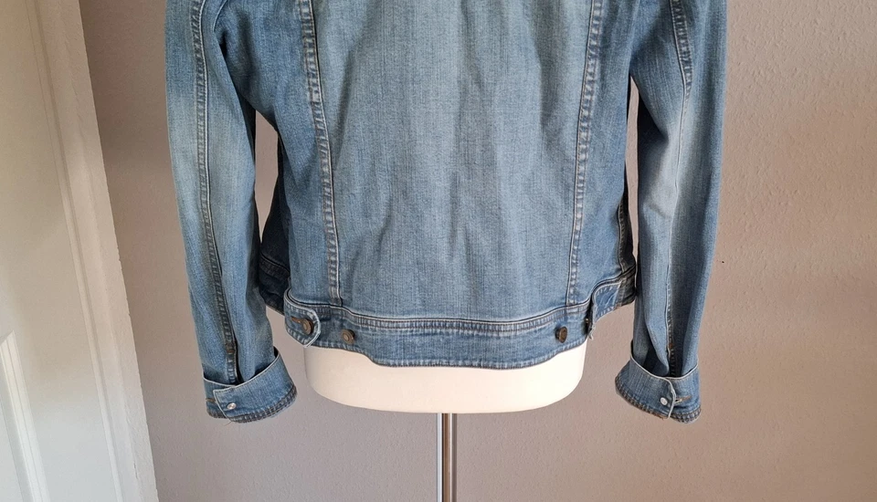 H&M 42 Jeansjacke Damen blau Denim Jacke - Bild 4 von 4