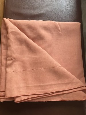 Vintage 70s Vera Neumann Peach   Tablecloth  57 x 98   NWOT