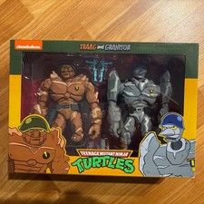 NECA Teenage Mutant Ninja Turtles 7 inch Action Figure Set Traag Granitor New