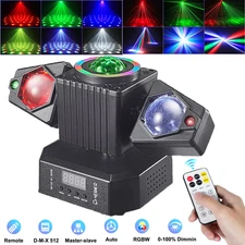 Laser RGBW Moving Head Light Disco Stage Lighting Beam DMX512 Christmas Party DJ
