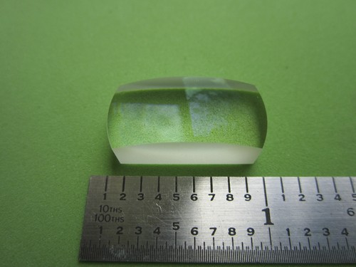 OPTICAL LENS CONVEX RECTANGULAR SHAPE bk7 glass LASER OPTICS sku T1-FT-99 - Picture 2 of 5