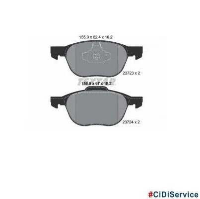 Kit Pastiglie Freno Anteriori Textar Ford Focus II III C-Max Kuga Volvo C30 V50 - Imagen 3 de 4