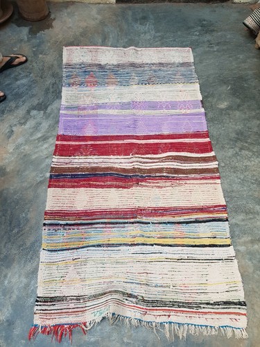Vintage Moroccan Boucherouite rug 187 x 100 cm - Picture 9 of 9