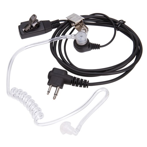 Écouteur micro casque tube acoustique caché 2 broches pour radios bidirectionnelles Motorola - Photo 2/3