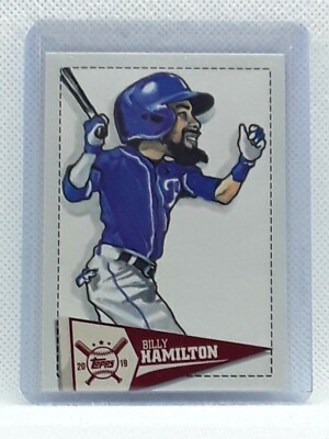 Billy Hamilton 2019 Topps Big League Baseball Star Caricature Kansas City Royals