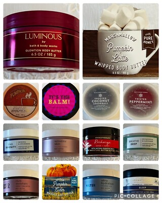 Bath & Body Works Body Butter Cream Moisturizer 6.5, 6.7, 7 & 8 oz Tubs You Pick