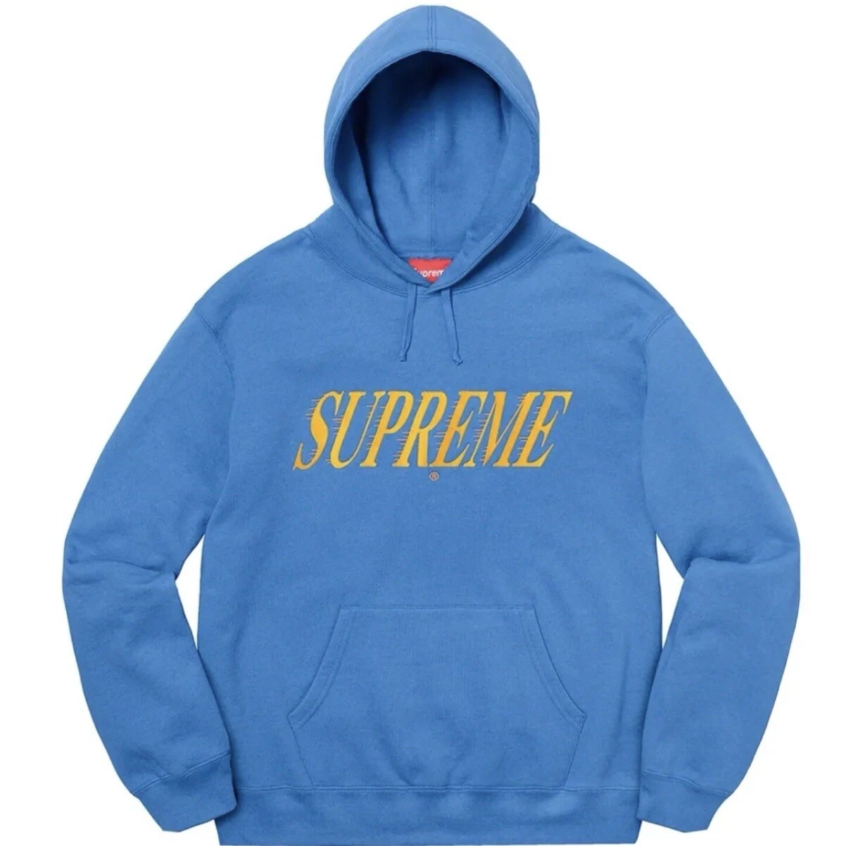 Sweat shirt à capuche bleu Supreme Crossover taille Grand authentique SS20SW79 semaine 8