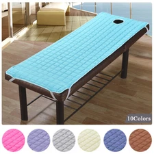 Non-slip Massage Table Mattress Beauty Face Bed Sheet Cover with Face Hole US✿