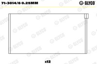 Glyco 71-3014/6 0.25Mm Pleuellager For Porsche