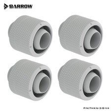 4Pcs Barrow G1/4" to 3/8" ID, 5/8" OD Compression Fitting Soft Tubing 10/16mm W