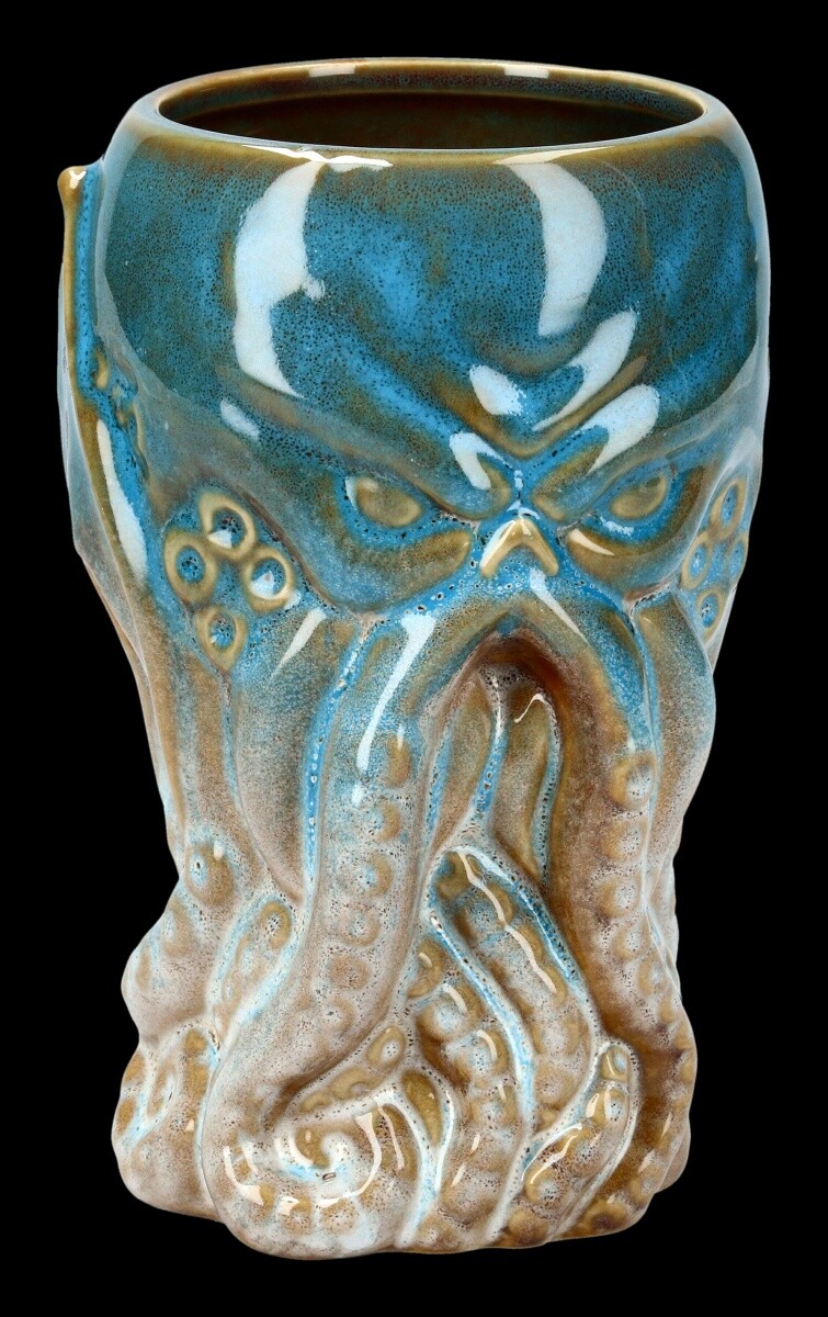 Cthulhu Mug - Blue - Fantasy Coffee Cup Drinking Vessel