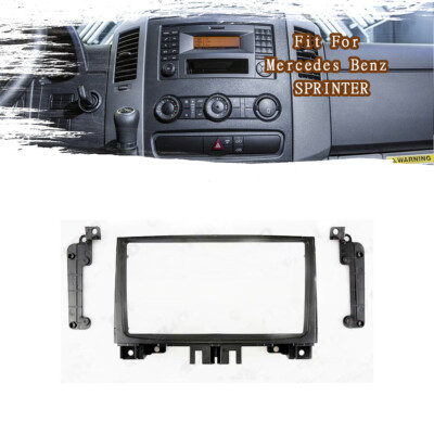 Fascia Stereo Radio Bezel Panel Frame DVD Trim 2 Din For Mercedes Benz ...