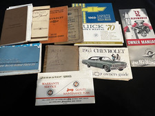 Approx 26 pieces of Auto Literature Collection. Owners manuals / pamphlets etc.