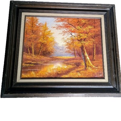 油彩画 秋　　 oil canvas 120cm x 70cm 油彩画 秋 oil canvas 120cm x 70cm 油彩画 秋 oil canvas 120cm