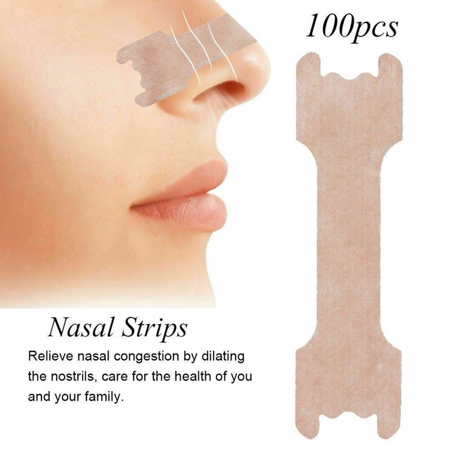 100 pcs Portable Anti Snoring Nasal Patch Breathe Healthy Sleeping