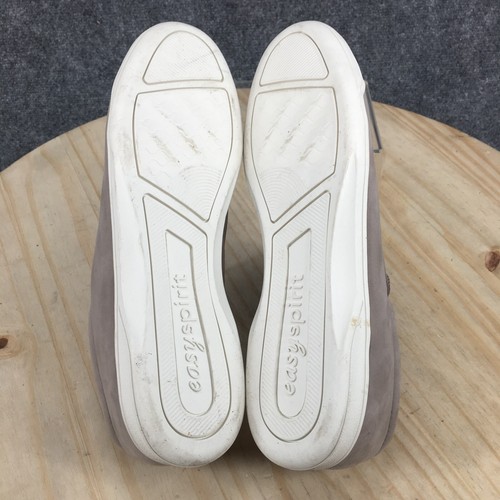 Zapatos Easy Spirit para mujer 10M AP1 bajos para caminar zapatillas de cuero beige con cordones - Imagen 8 de 11