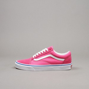 pink and white vans vs blue and grey