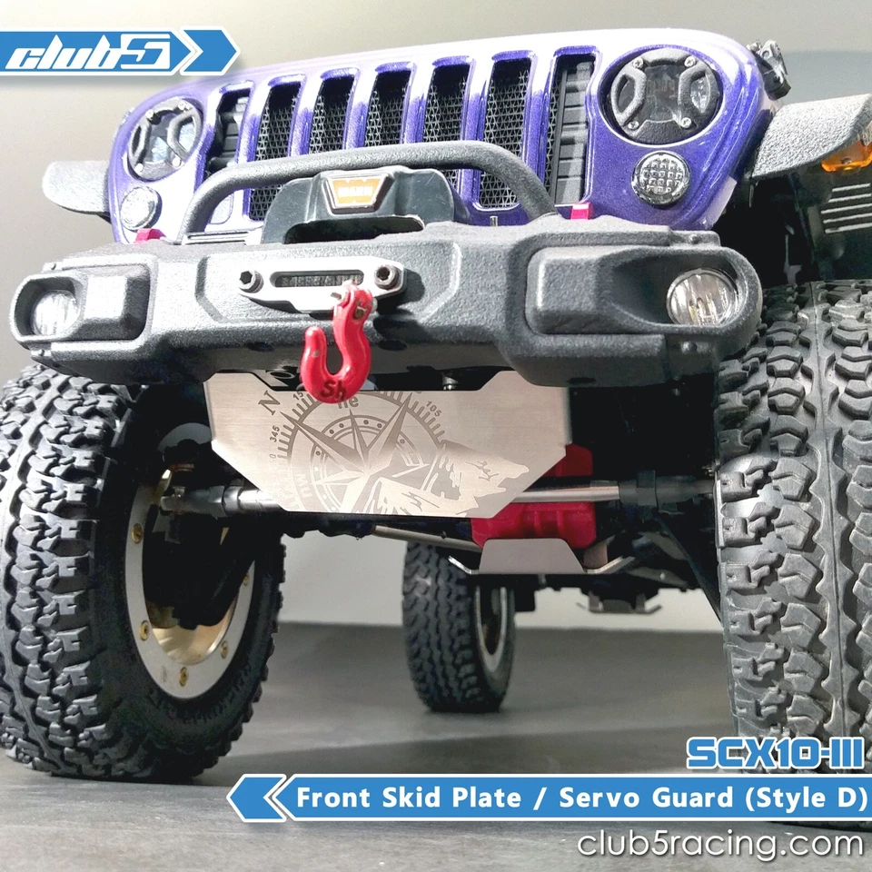 Front Metal Skid Plate for Axial SCX10 III Jeep JL Wrangler / JT Gladiator ( C ) - Image 2 of 4