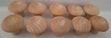 10 Pcs Unfinished Wood Sm Round Wooden Knobs Furniture Cabinet Drawer Pulls