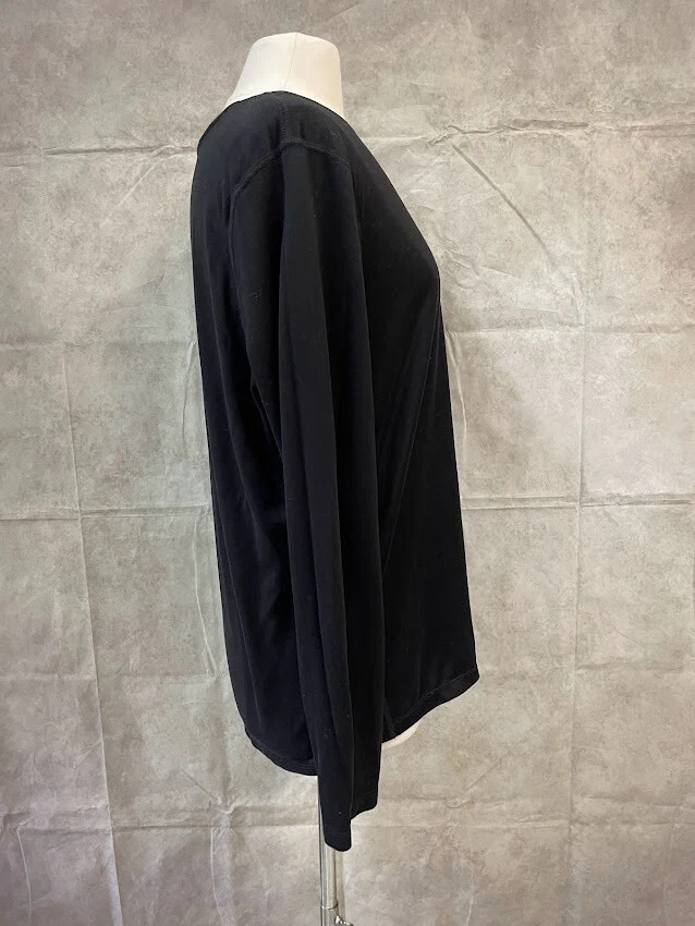 Athletic Works Women's Long Sleeve T-Shirt Black Size XXL (20) - Image 4 of 4