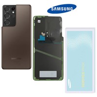 Original Samsung Galaxy S21 Ultra 5G G998B | Backcover Akkudeckel Phantom Braun