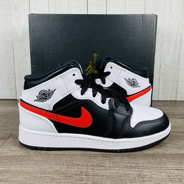 jordan 1 red and black grade school