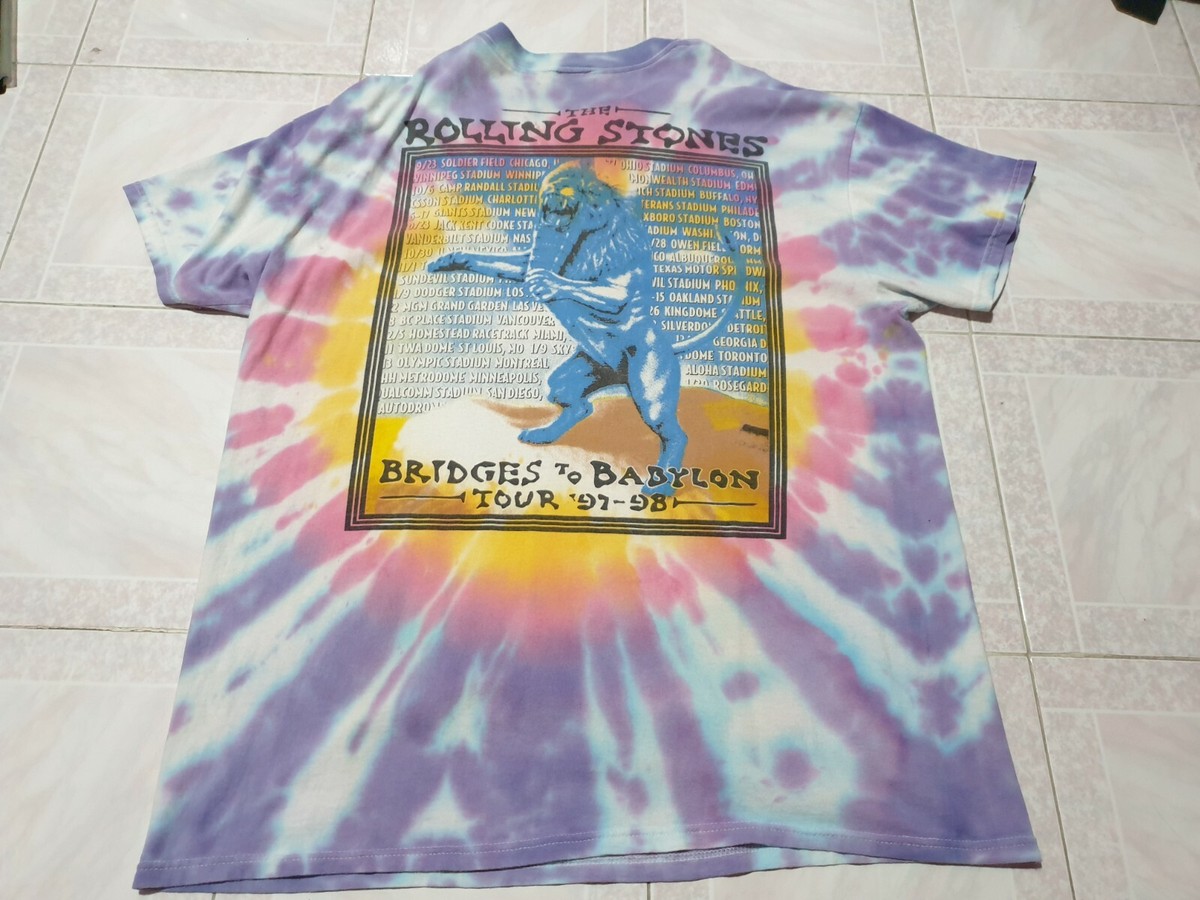 RARE Vintage 1997 The Rolling Stones Bridges to Babylon Tie RARE Vintage 1997 The Rolling Stones Bridges to Babylon Tie