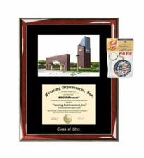Utah State University Diploma Frame Emboss Lithograph USU Degree Graduation Gift