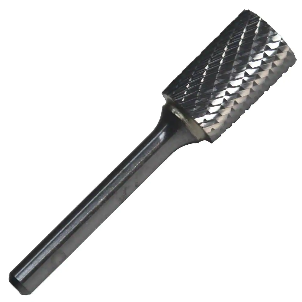 3/8 In. X 1 In. Cylindrical Solid Carbide Burr Rotary File Bit w