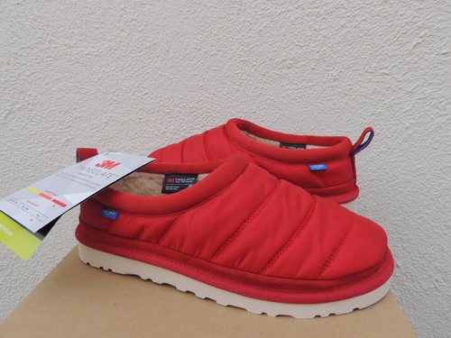 UGG TASMAN LTA RED POLYESTER PUFF/ WOOL 