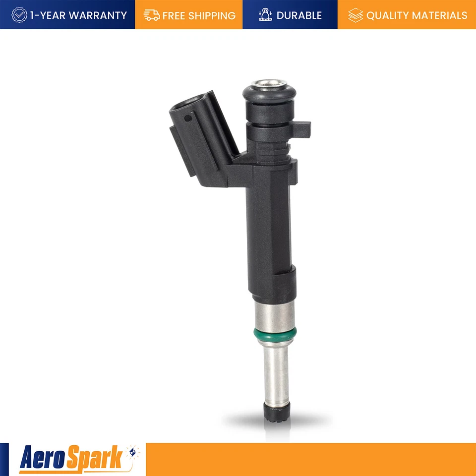 Set of 4 Fuel Injector for 2014-2016 Nissan Versa Note 1.6L l4 FJ1192 166001KT0A - Image 2 of 4