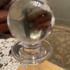 VINTAGE DAVINCI  Blown CRYSTAL  DECANTER WITH STOPPER IN MINT CONDITION 13'' — photo 3