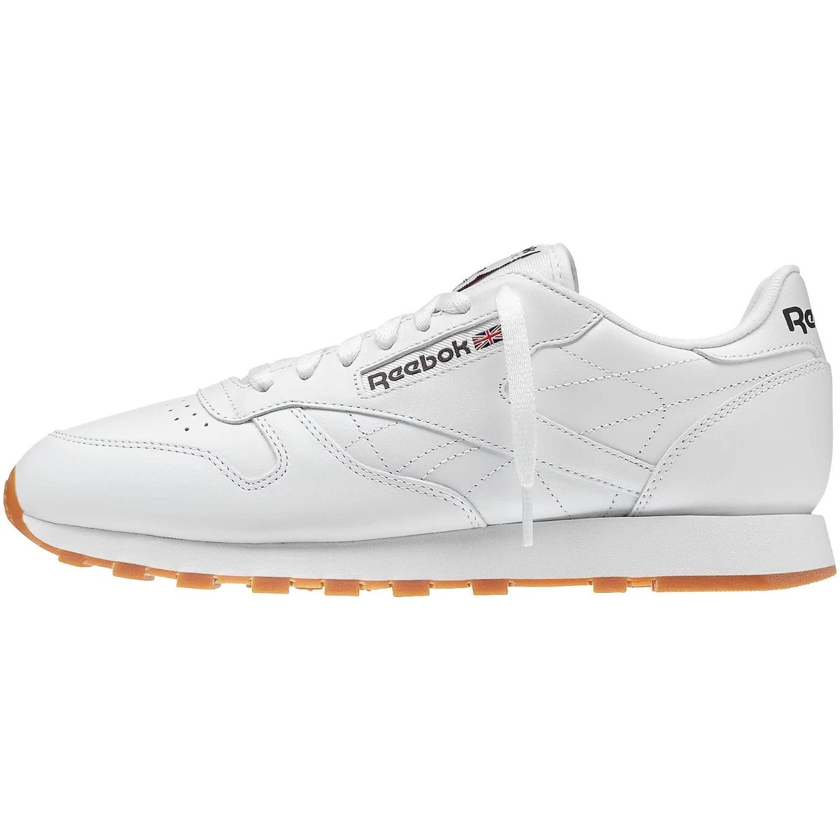 Bijdrage trechter De REEBOK CLASSIC LEATHER White Gum 49797 MENS CLASSIC RUNNING SHOES | eBay