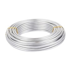 6 Gauge Aluminum Craft Wire 52 ft Silver Metal Bendable Sculpting Wire for Ch...