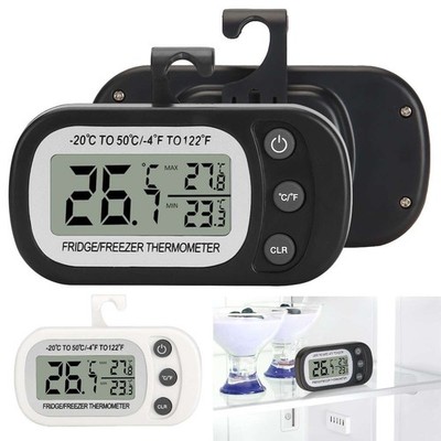 2pcs Magnetic Digital Refrigerator Freezer Thermometer Fridge LCD Display NEW