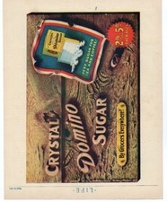 1910 Crystal Domino Sugar Magazine Ad Edwardian Food Kitchen pre WWI