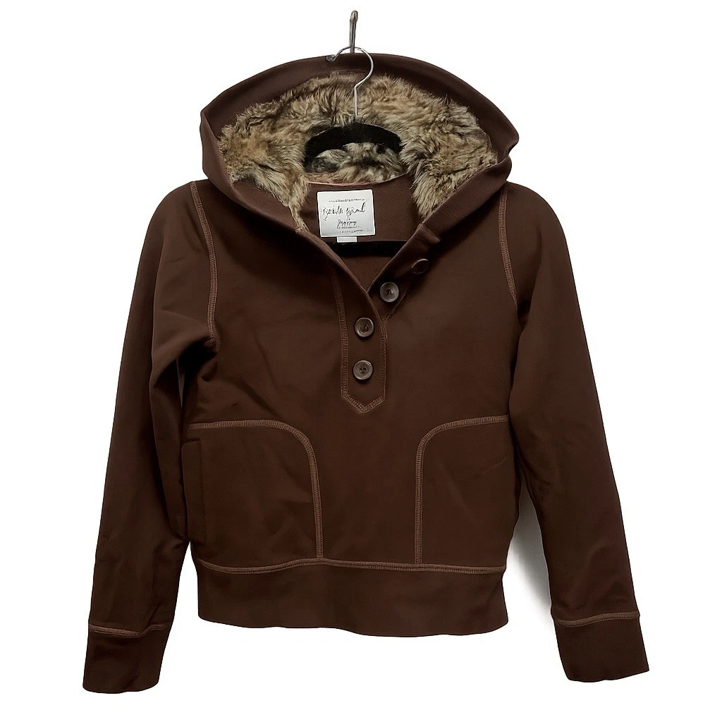 Gap Capuche Enfants Filles Sweat Fermeture Éclair Doublure Polaire Long Manches