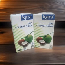 KARA COCONUT MILK UHT COCONUT CREAM 500ml Pack Of 2 Gluten /Dairy Free Halal