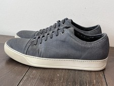 Lanvin DDB1 Grey Canvas Sneakers Mens US Size 10 / UK 9