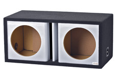 12DVR - White Carbon Fiber - 12" Dual Vented Heavy Duty Subwoofer Box-33 hz
