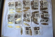 Lot X 22 NOS Belwith Backplate. BRASS. 289-LP KITCHEN CABINET DOOR DRAWER. 3-1/4