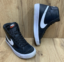 Nike Blazer Mid 77 Black White Youth Size 4.5Y Womens 6 DA4086-002 Leather Suede