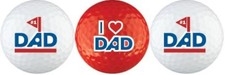 1 Dad w/ "Love You Dad" Golf Ball Gift Set, Sports, Father's Day, Present